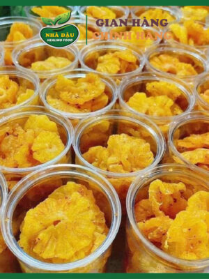 Thơm Mật Sấy Dẻo Không Đường & Muối Ớt 500g – Vị Đậm Đà, Ngon Khó Cưỡng