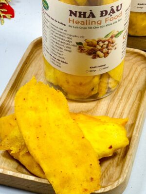 Xoài Sấy Dẻo Muối Ớt Không Đường Healing Food Nhà Đậu - Hương Vị Đặc Biệt, Tốt Cho Sức Khỏe